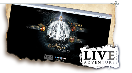Live Adventure. LA ist der Veranstalter des Fantastica Festivals und des weltweit größten Larp Events: ConQuest auf Mythodea.